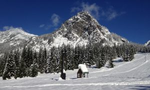 Guye Peak and the little tow shack.